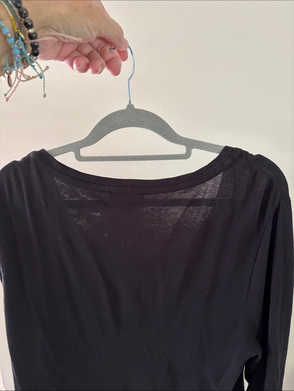 Burberry Ladies Black Nova Check 93% Cotton/Spandex Light Top-XL - Picture 10 of 14
